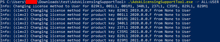 You should see output similar to this.